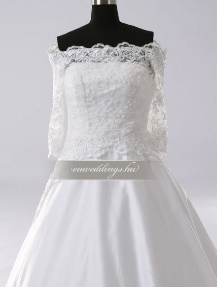 Menyasszonyi ruha A vonalú hosszú ujjú-AVH-250