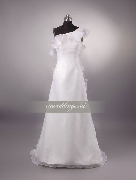 Menyasszonyi ruha A vonalú pántos-AVP-458