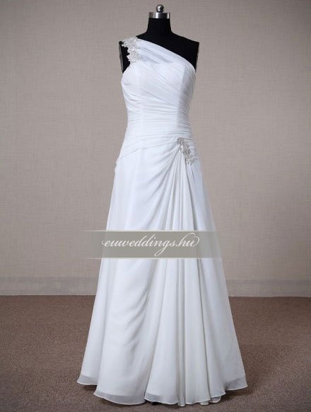 Menyasszonyi ruha A vonalú pántos-AVP-463