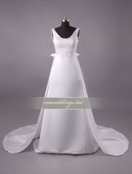 Menyasszonyi ruha A vonalú pántos-AVP-567