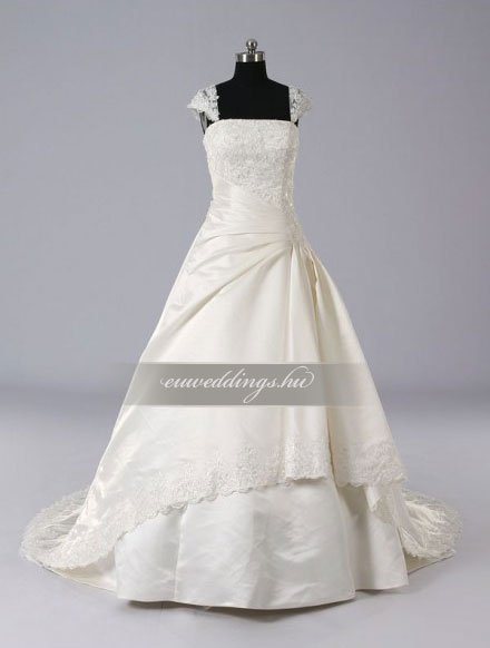 Menyasszonyi ruha A vonalú pántos-AVP-964