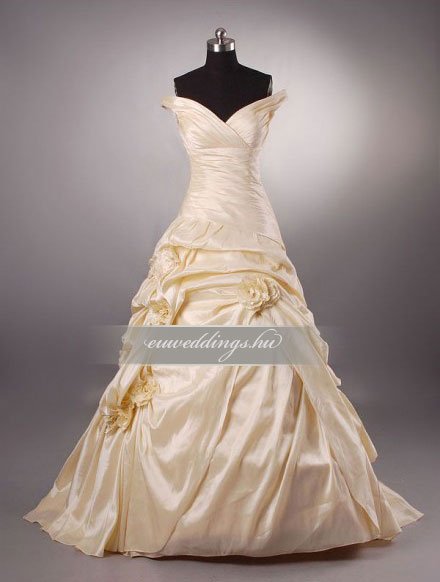Menyasszonyi ruha A vonalú színes és mintás-AVS-1770