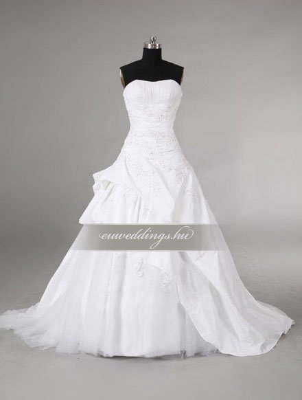 Menyasszonyi ruha A vonalú ujjatlan-AVU-2044