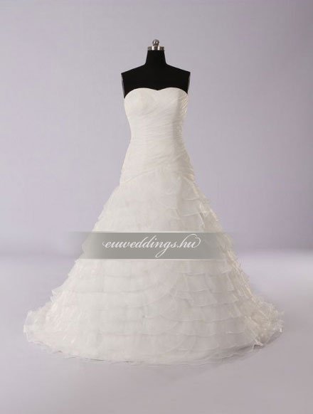 Menyasszonyi ruha A vonalú ujjatlan-AVU-2289