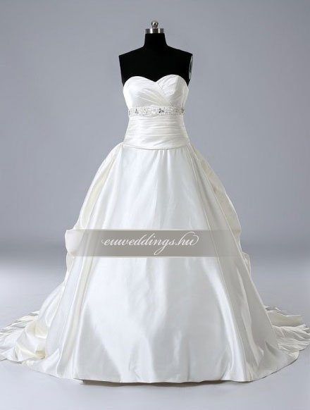 Menyasszonyi ruha A vonalú ujjatlan-AVU-2360
