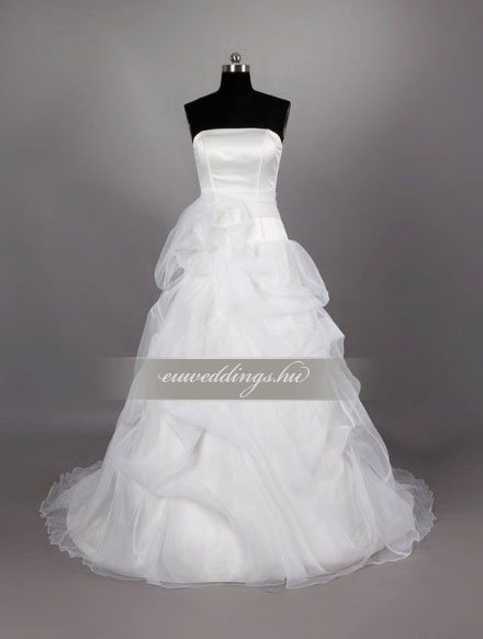 Menyasszonyi ruha A vonalú ujjatlan-AVU-2503