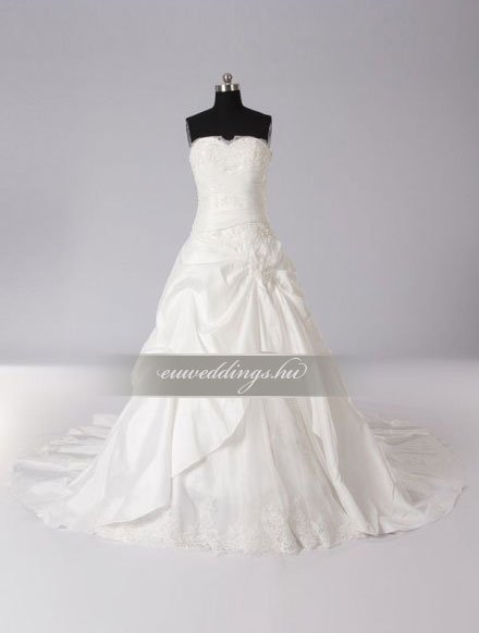 Menyasszonyi ruha A vonalú ujjatlan-AVU-3318