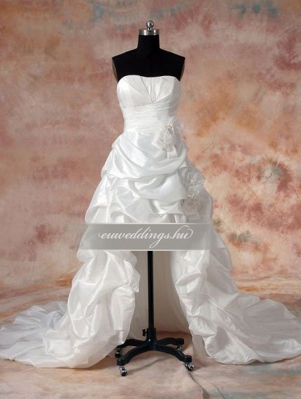 Menyasszonyi ruha aszimmetrikus ujjatlan-ARU-98