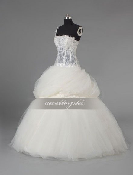 Menyasszonyi ruha báli fazonú pántos-BFP-3848