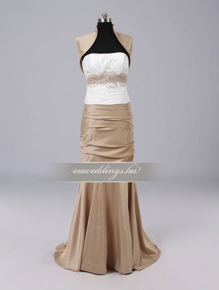 Menyasszonyi ruha egyenes fazonú mintás és színes-EFH-7848