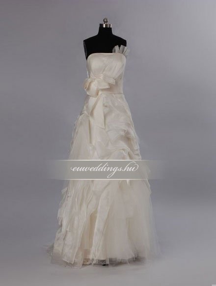 Menyasszonyi ruha egyenes fazonú mintás és színes-EFH-7921