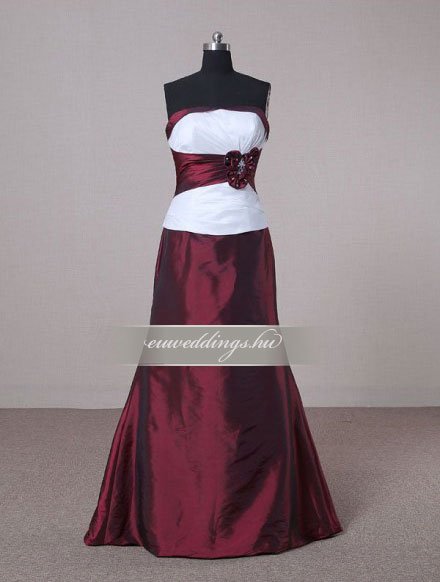 Menyasszonyi ruha egyenes fazonú mintás és színes-EFH-7935