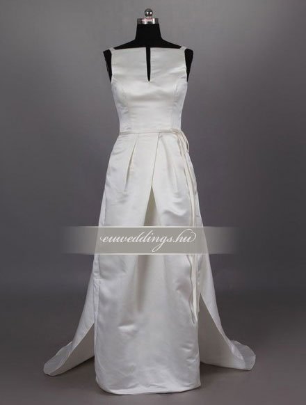 Esküvői ruha egyenes fazonú pántos-EFP-8038