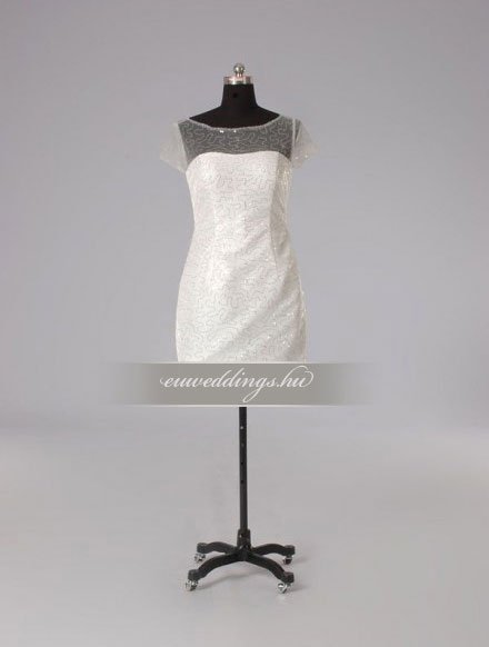 Esküvői ruha egyenes fazonú pántos-EFP-8222