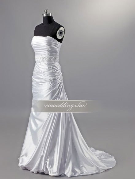 Esküvői ruha egyenes fazonú ujjatlan-EFU-8300