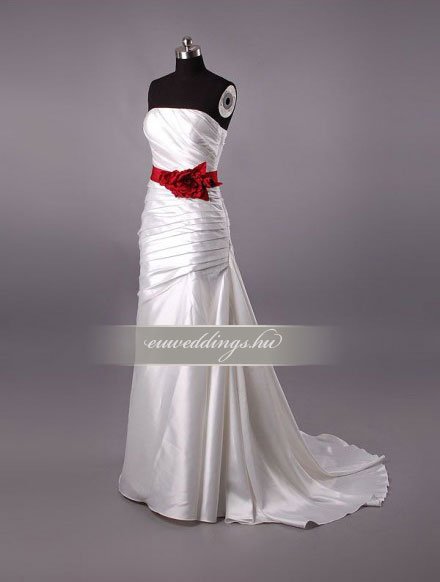 Esküvői ruha egyenes fazonú ujjatlan-EFU-8450