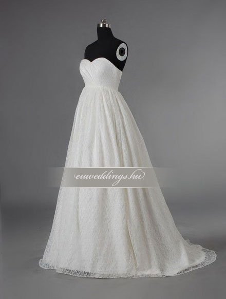 Menyasszonyi ruha empire fazonú ujjatlan-EPU-9109