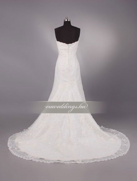 Menyasszonyi ruha sellő fazonú ujjatlan-SFU-10704