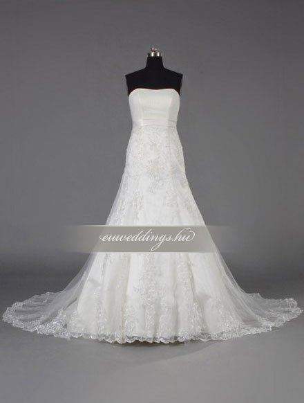 Menyasszonyi ruha sellő fazonú ujjatlan-SFU-10889