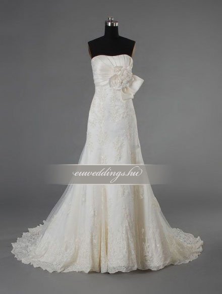 Menyasszonyi ruha sellő fazonú ujjatlan-SFU-10936