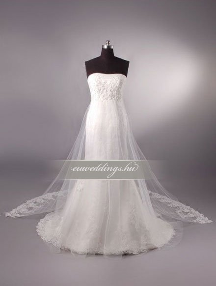 Menyasszonyi ruha sellő fazonú ujjatlan-SFU-11140