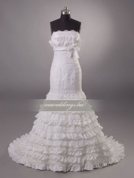 Menyasszonyi ruha sellő fazonú ujjatlan-SFU-11323
